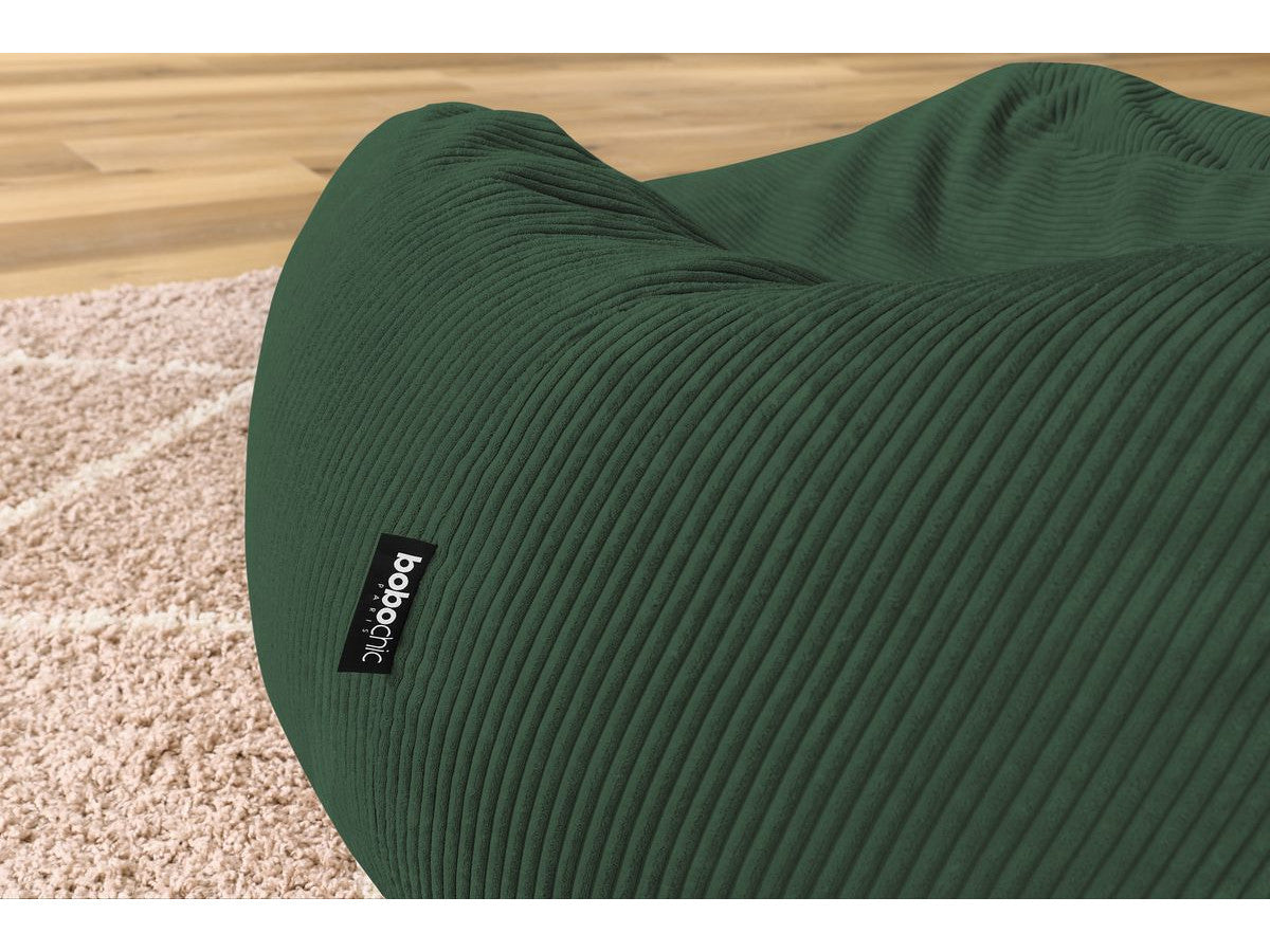 Ultrazachte poef VOLTAIRE ribfluweel