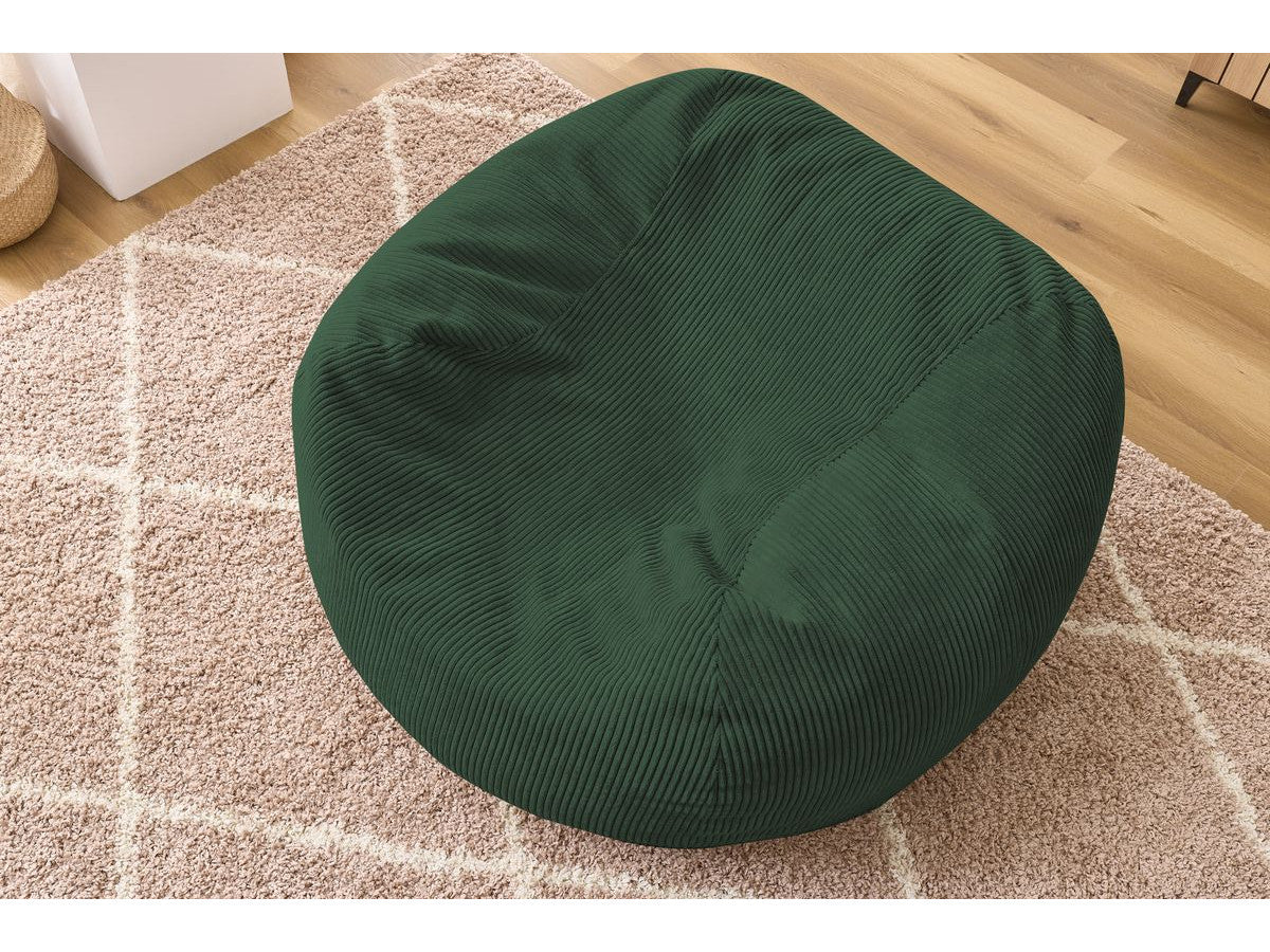 Ultrazachte poef VOLTAIRE ribfluweel