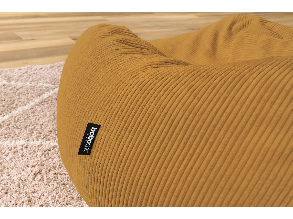 Ultrazachte poef VOLTAIRE ribfluweel