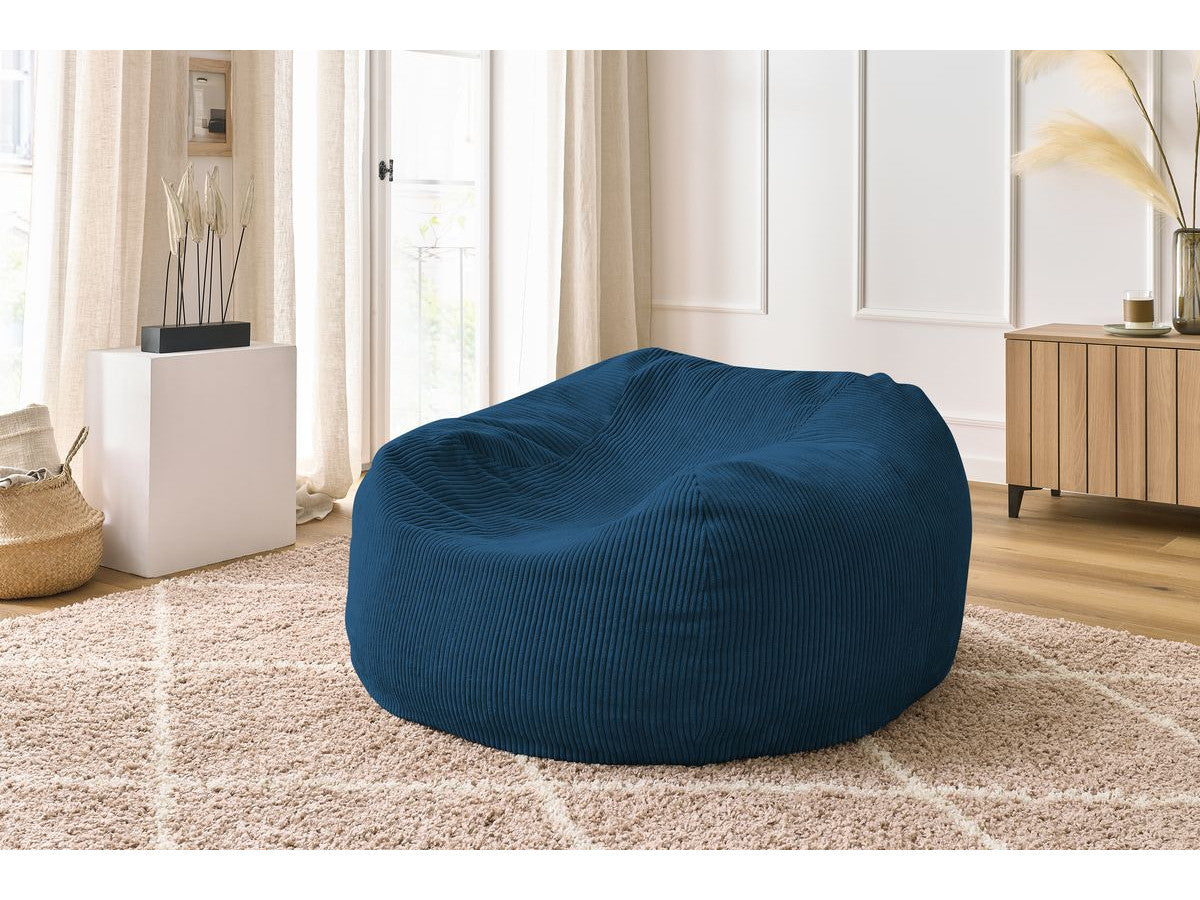 Ultrazachte poef VOLTAIRE ribfluweel