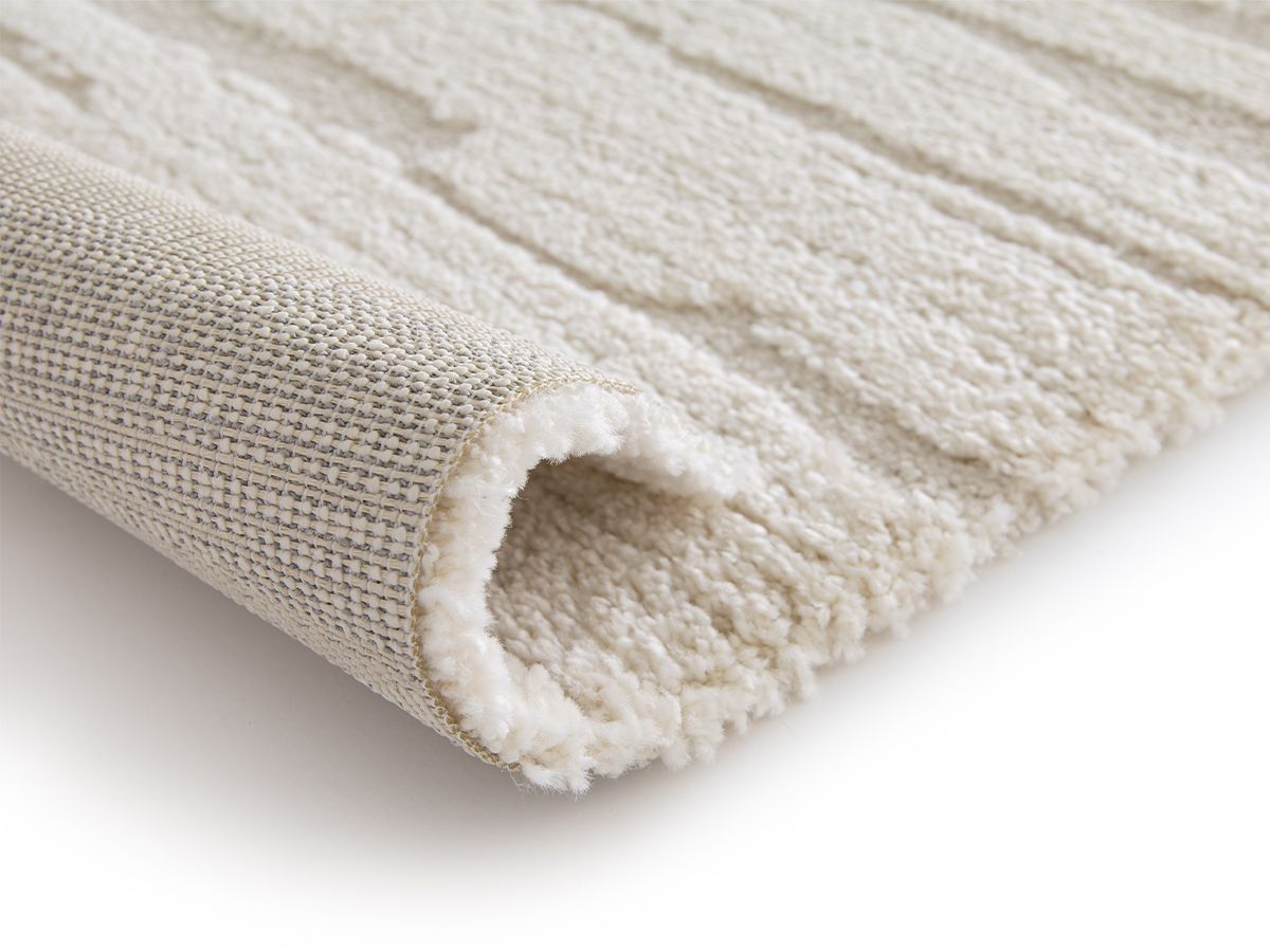 Kortharig tapijt LORIS abstract patroon - Beige