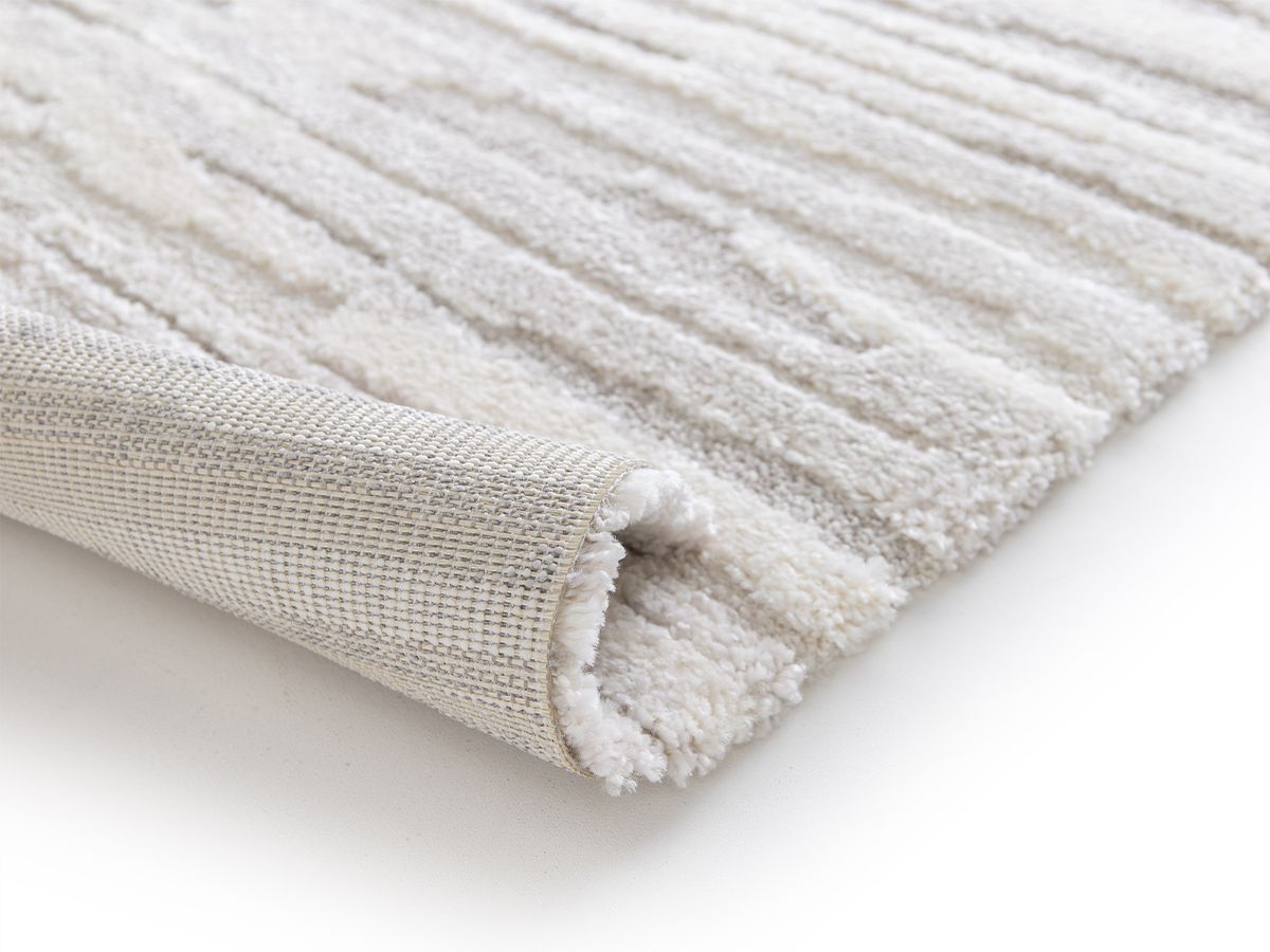 Kortharig tapijt RYKEN abstract patroon - Beige