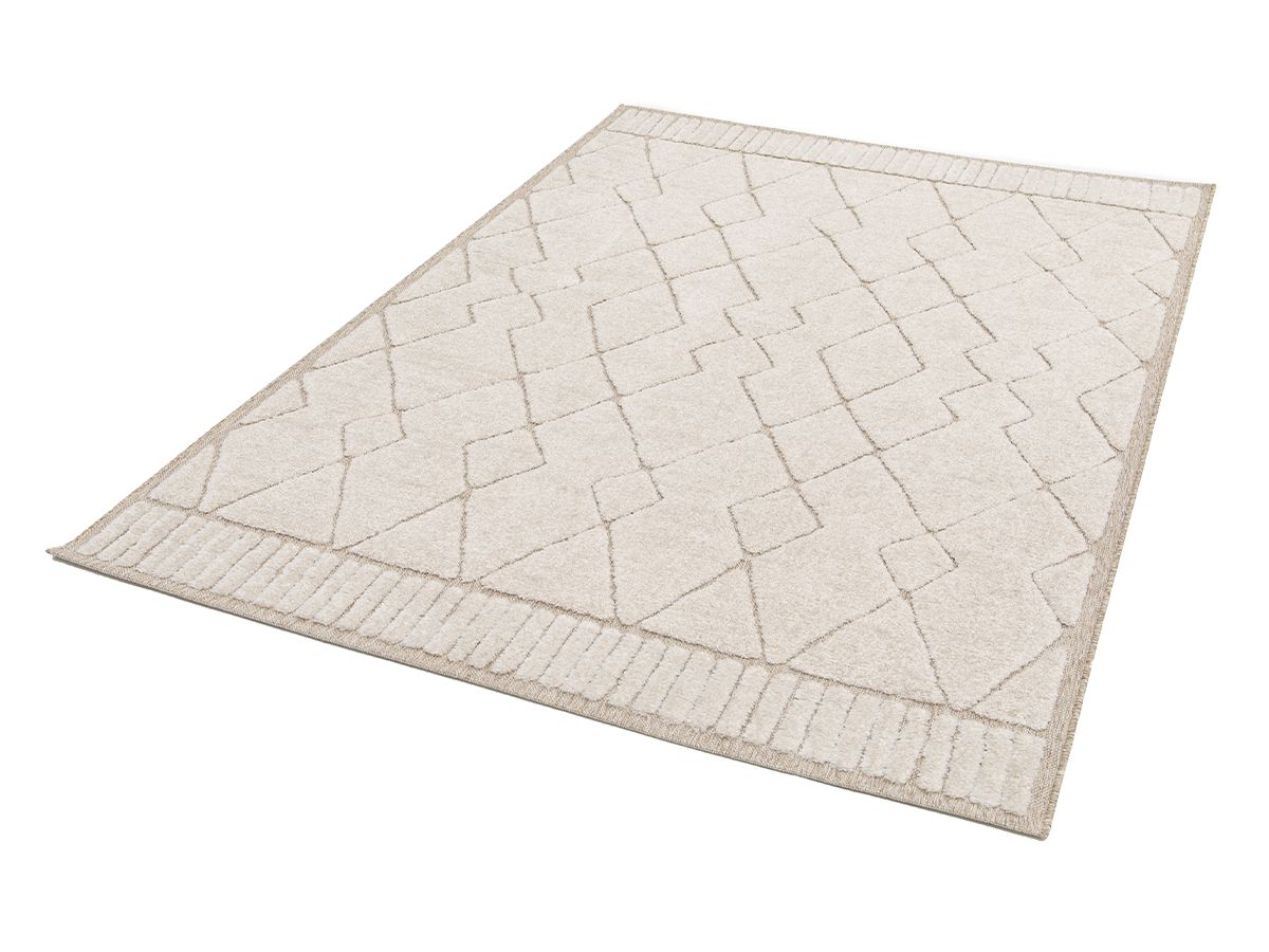 Kortpolig tapijt AGOSTO abstract patroon - Beige
