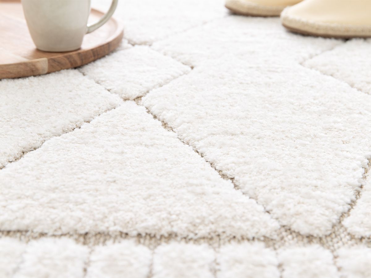 Kortpolig tapijt AGOSTO abstract patroon - Beige