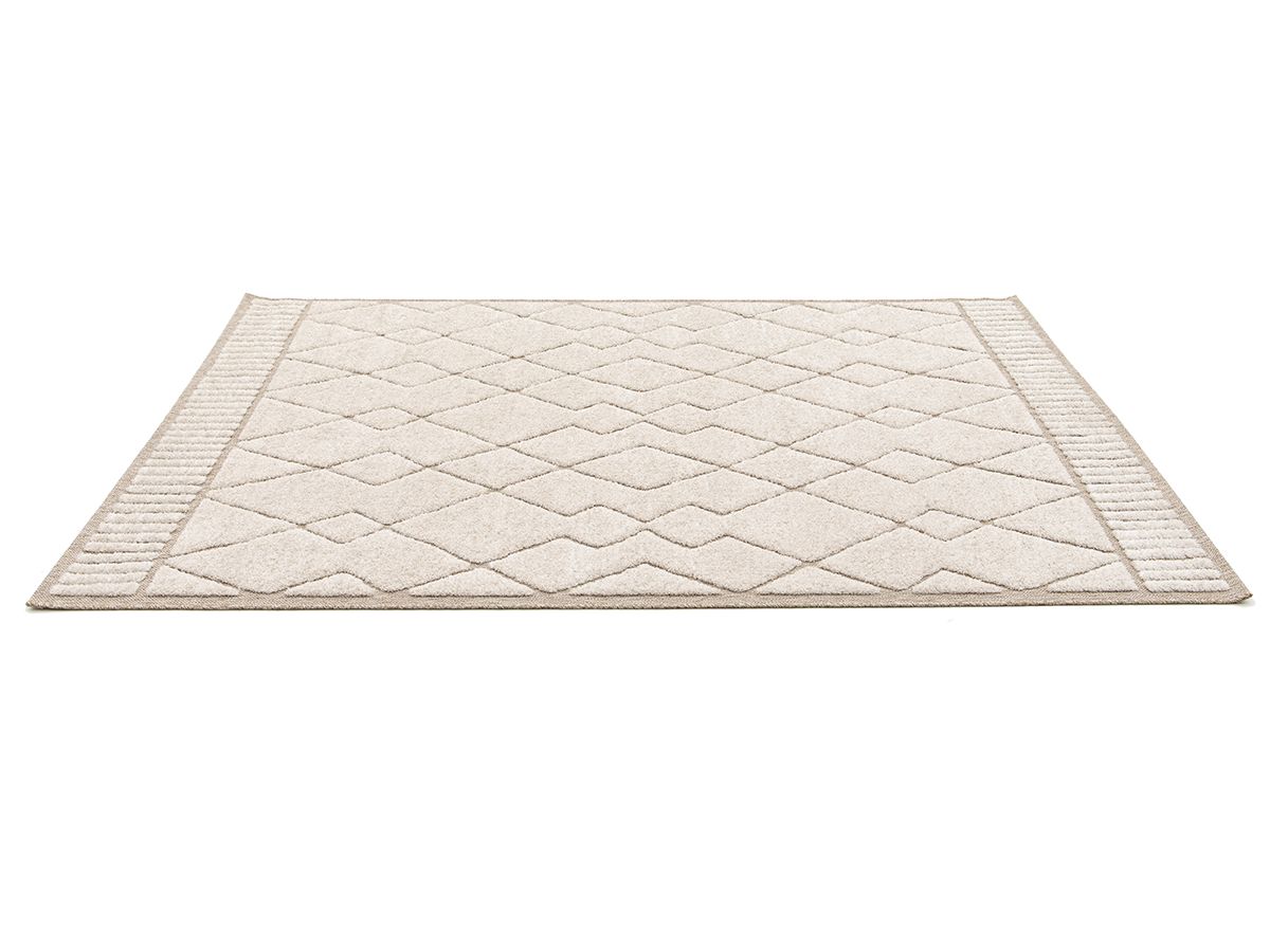 Kortpolig tapijt AGOSTO abstract patroon - Beige