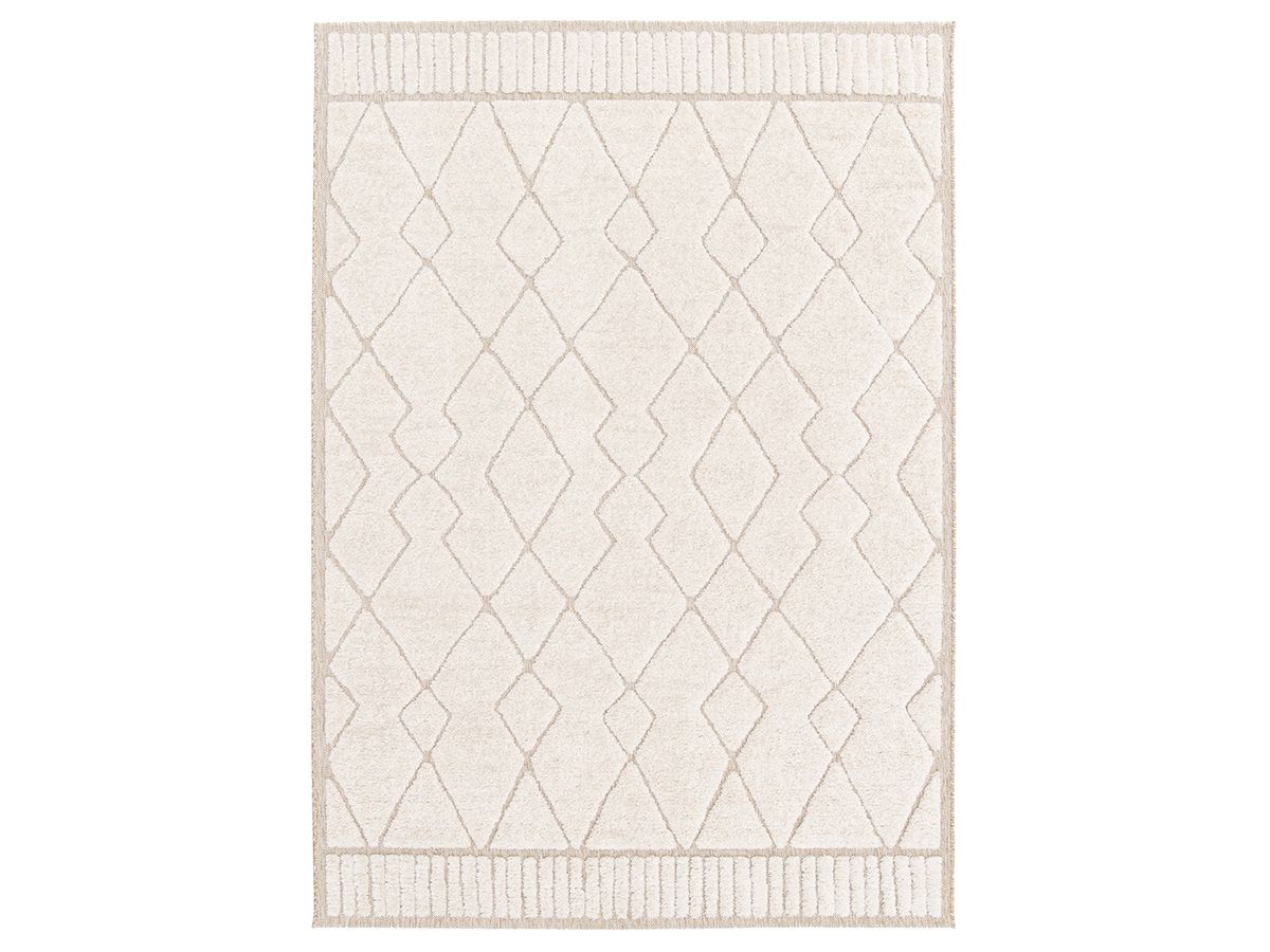 Kortpolig tapijt AGOSTO abstract patroon - Beige