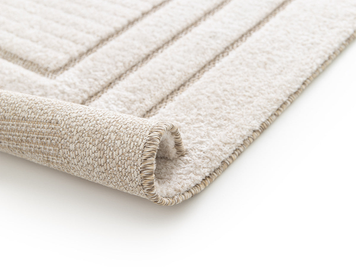 Laagpolig tapijt ALEXANDRIA abstract patroon - Beige