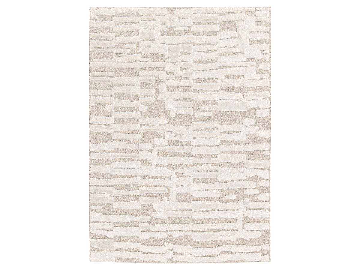 Kortharig tapijt LENNON abstract patroon - Beige