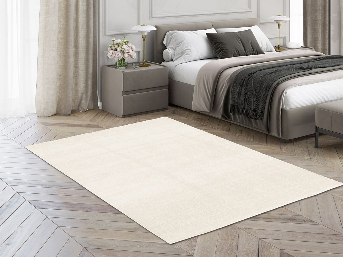 Laagpolig tapijt MAUREEN effen - Beige