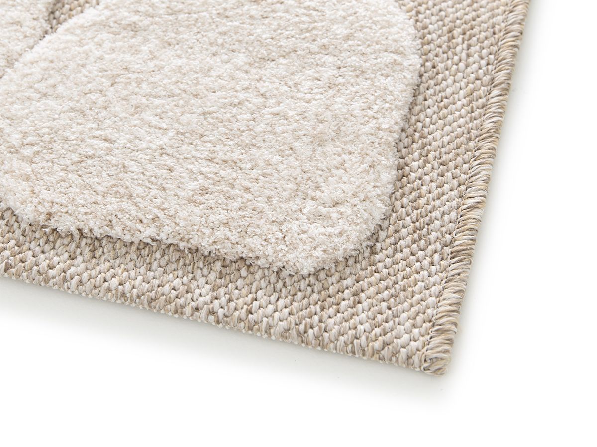 Laagpolig tapijt ROKU abstract patroon - Beige