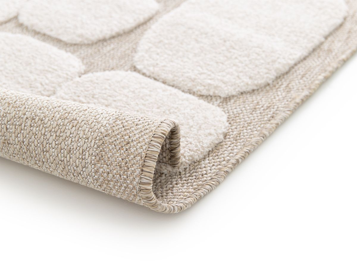 Laagpolig tapijt ROKU abstract patroon - Beige