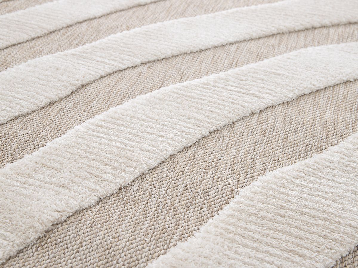 Laagpolig tapijt VILMA abstract patroon - Beige