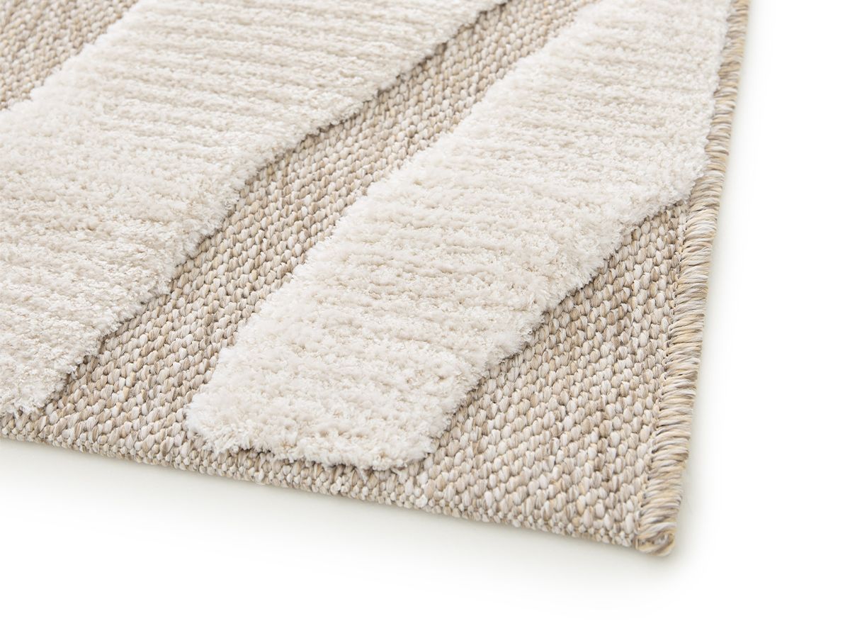 Laagpolig tapijt VILMA abstract patroon - Beige