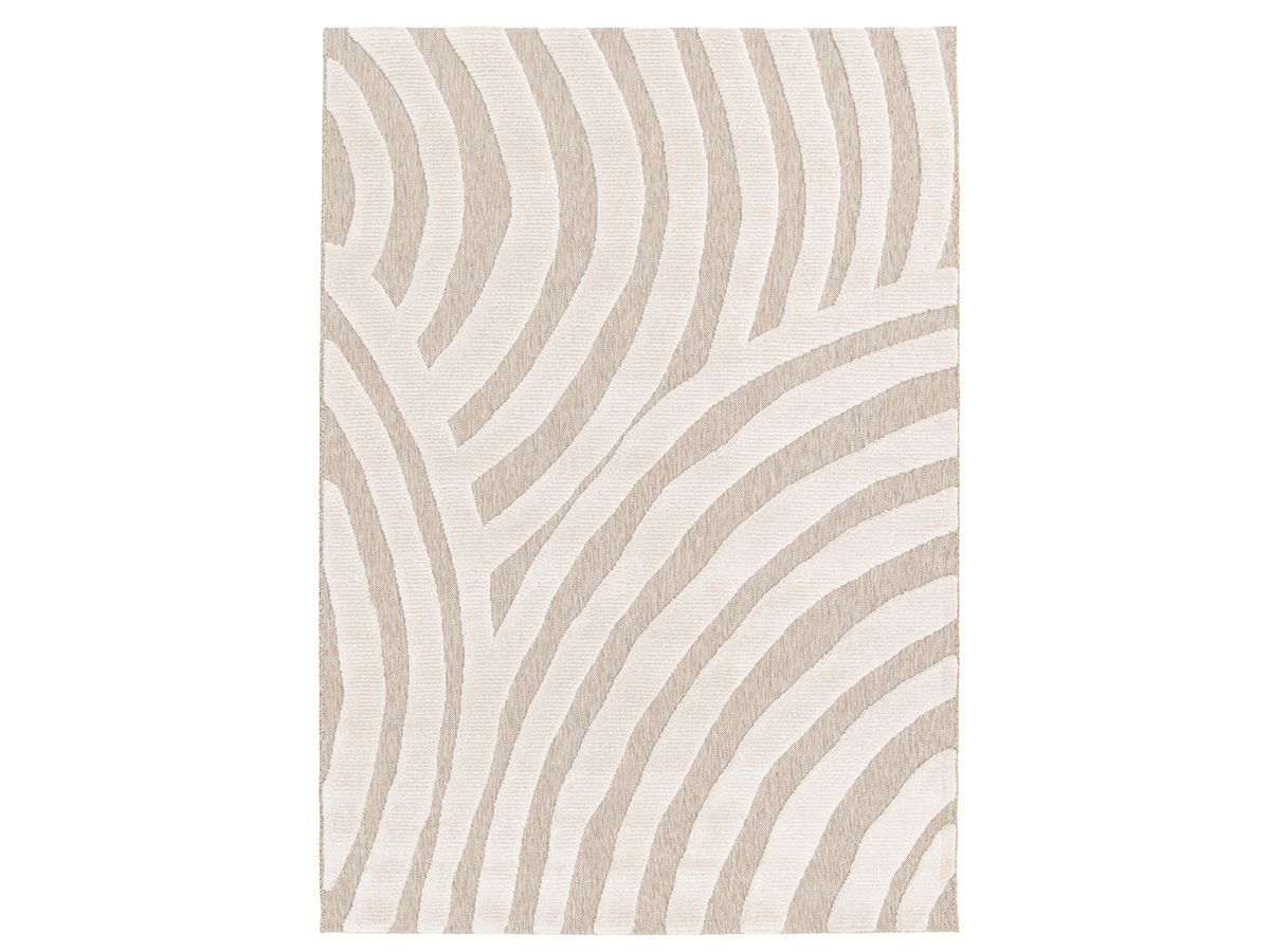 Laagpolig tapijt VILMA abstract patroon - Beige