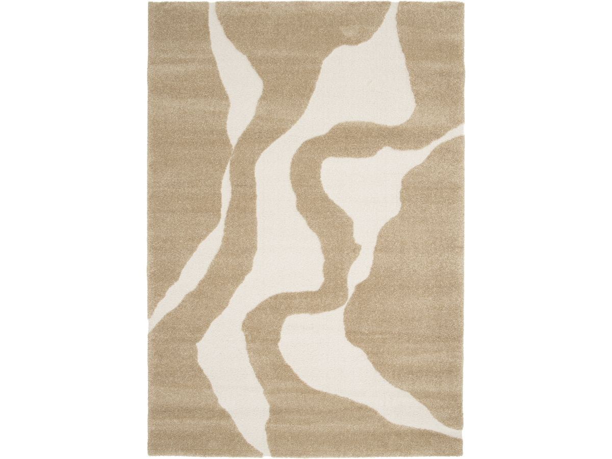 Kortharig tapijt COLAS abstract patroon - Bruin