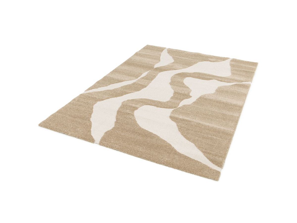 Kortharig tapijt COLAS abstract patroon - Bruin