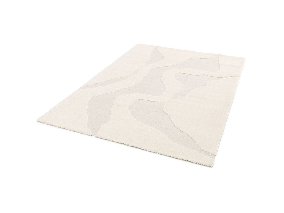 Kortharig tapijt COLAS abstract patroon - Beige