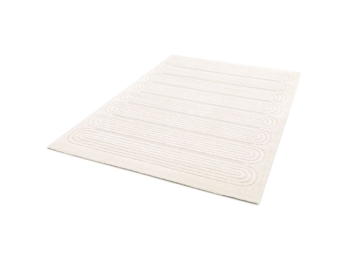 Kortharig tapijt IAGO grafisch patroon - Beige