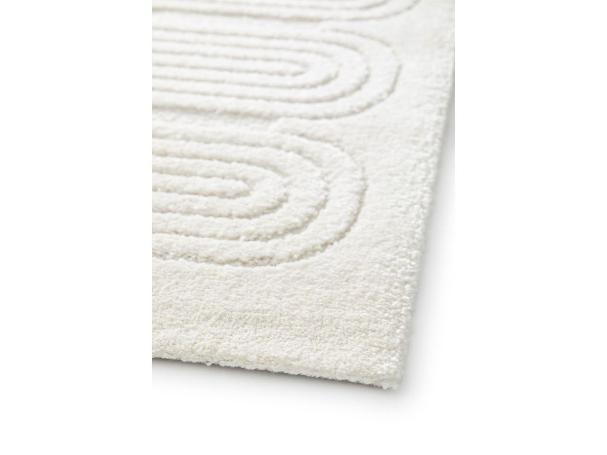 Kortharig tapijt IAGO grafisch patroon - Beige