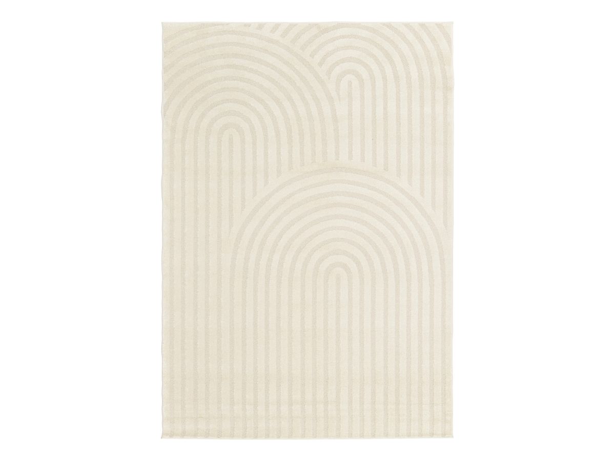 Kortharig tapijt JADA abstracte motieven - Beige