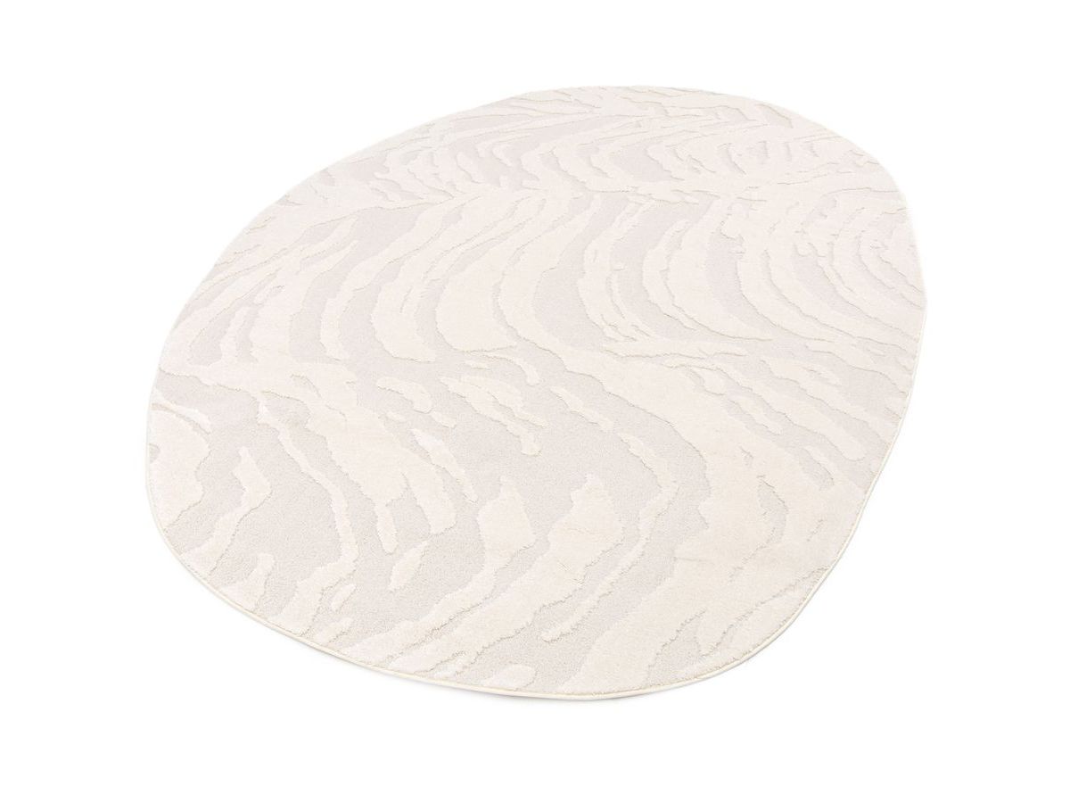 Kortharig tapijt ORIAN abstract patroon - Beige