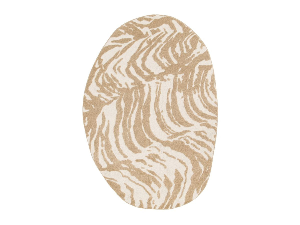 Kortharig tapijt ORIAN abstract patroon - Bruin