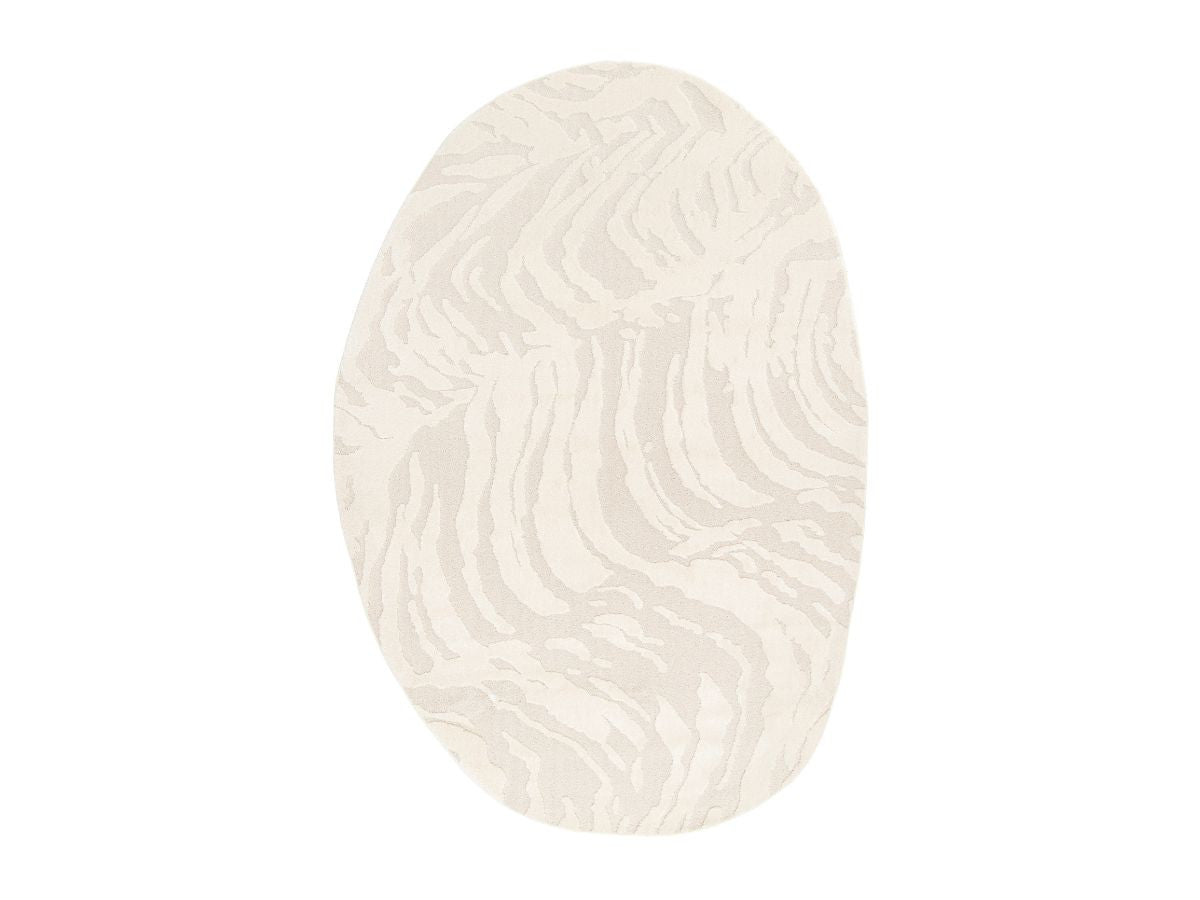 Kortharig tapijt ORIAN abstract patroon - Beige