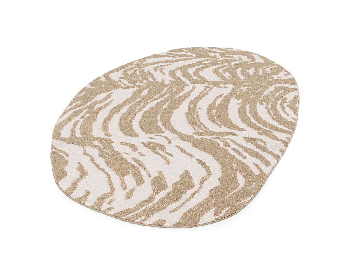 Kortharig tapijt ORIAN abstract patroon - Bruin
