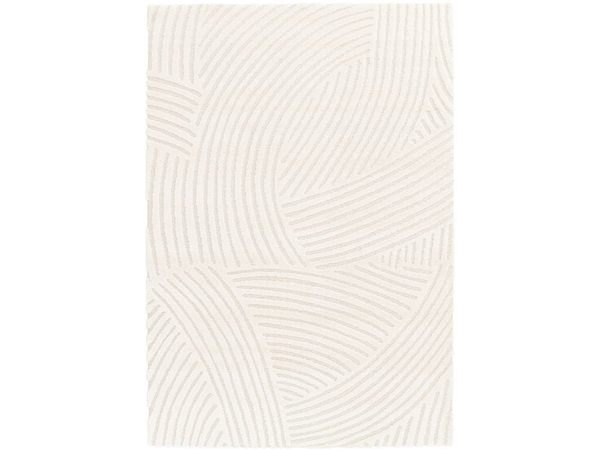 Kortharig tapijt STAN abstract patroon - Beige