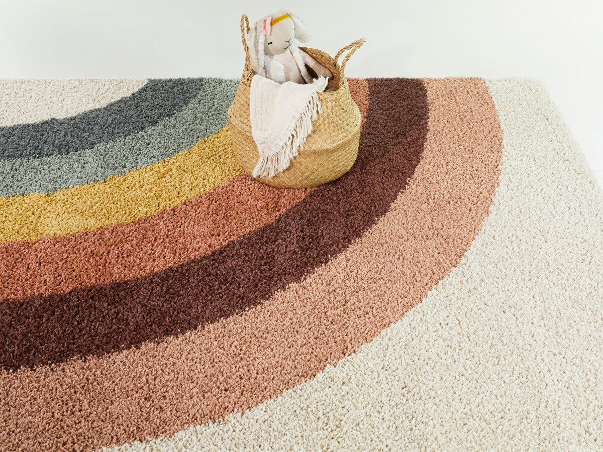 CLAIRE halfhoogpolig tapijt met abstract patroon - Veelkleurig