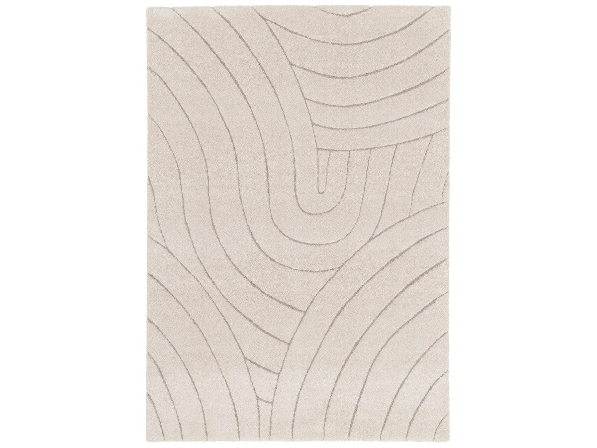 Kortharig tapijt BENOIT abstract patroon - Beige