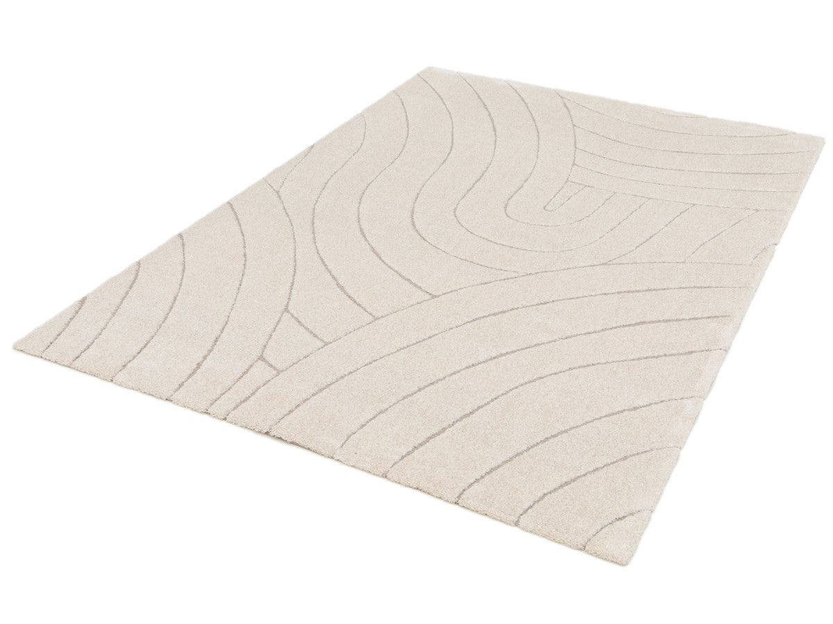 Kortharig tapijt BENOIT abstract patroon - Beige