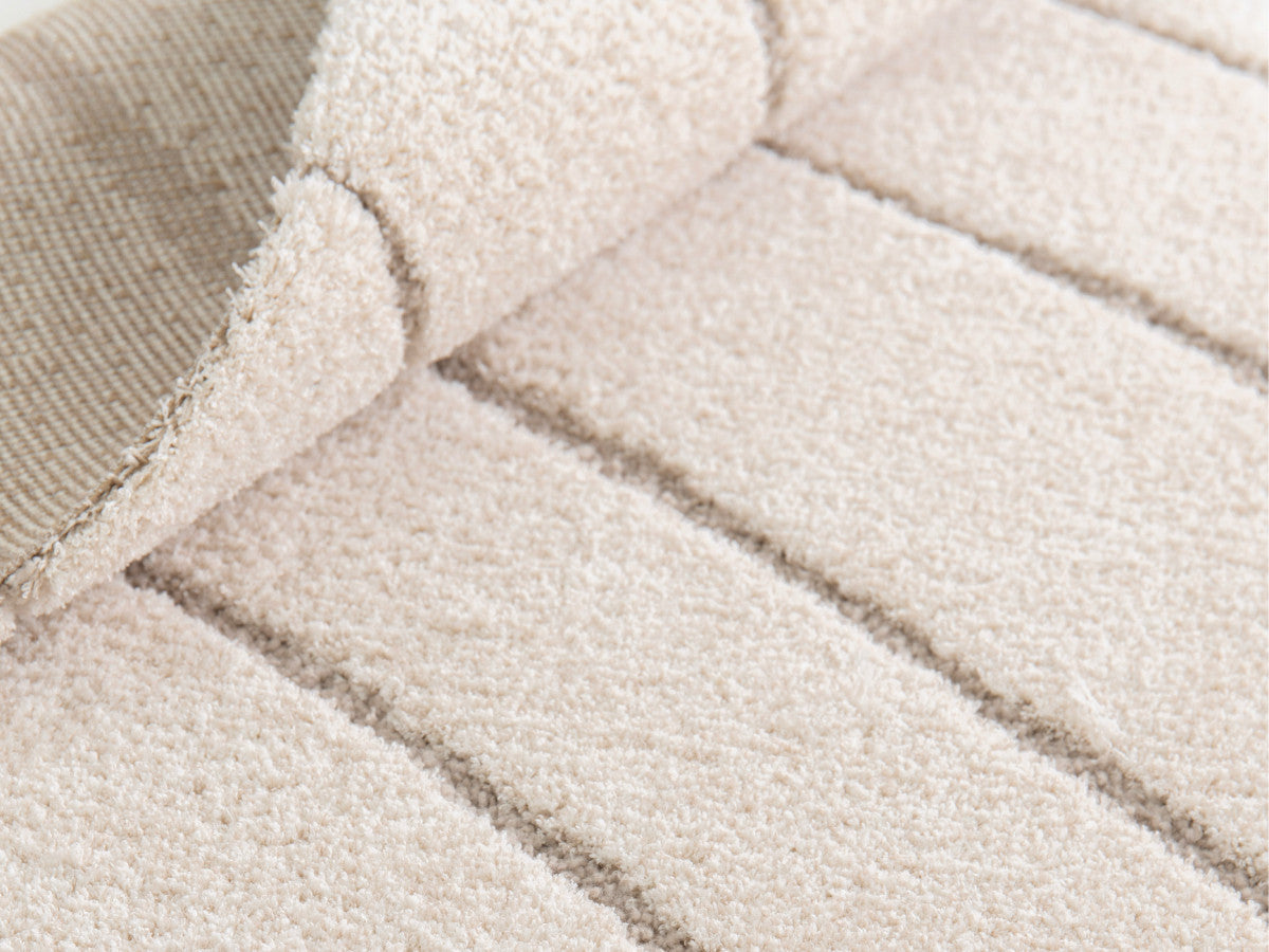Kortharig tapijt BENOIT abstract patroon - Beige