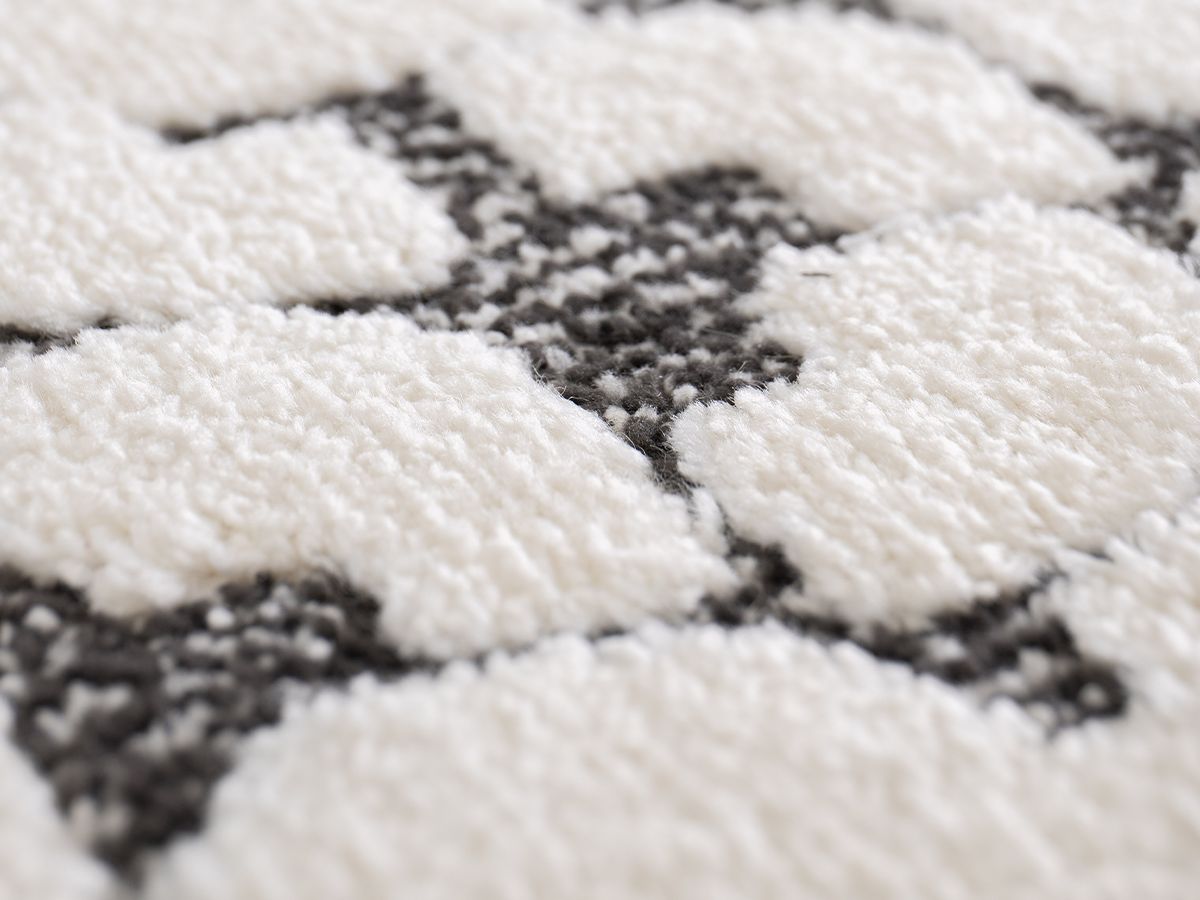 Kortpolig tapijt CALYRA abstract patroon - Beige