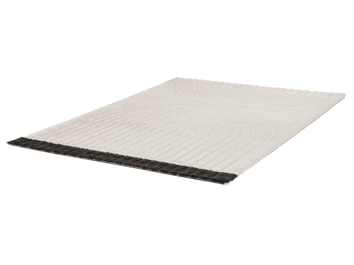 Kortharig tapijt DENIS abstract patroon - Beige