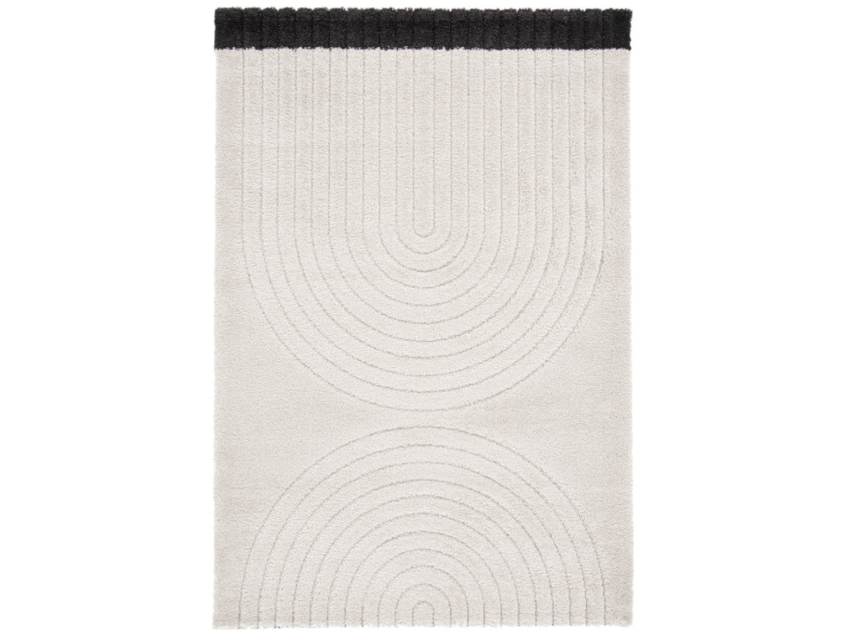 Kortharig tapijt DENIS abstract patroon - Beige