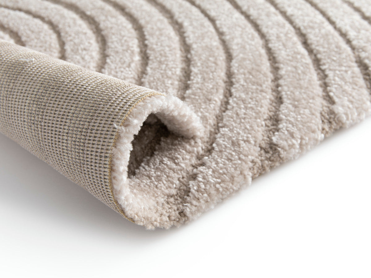 Laagpolig tapijt HERVE abstract patroon - Beige