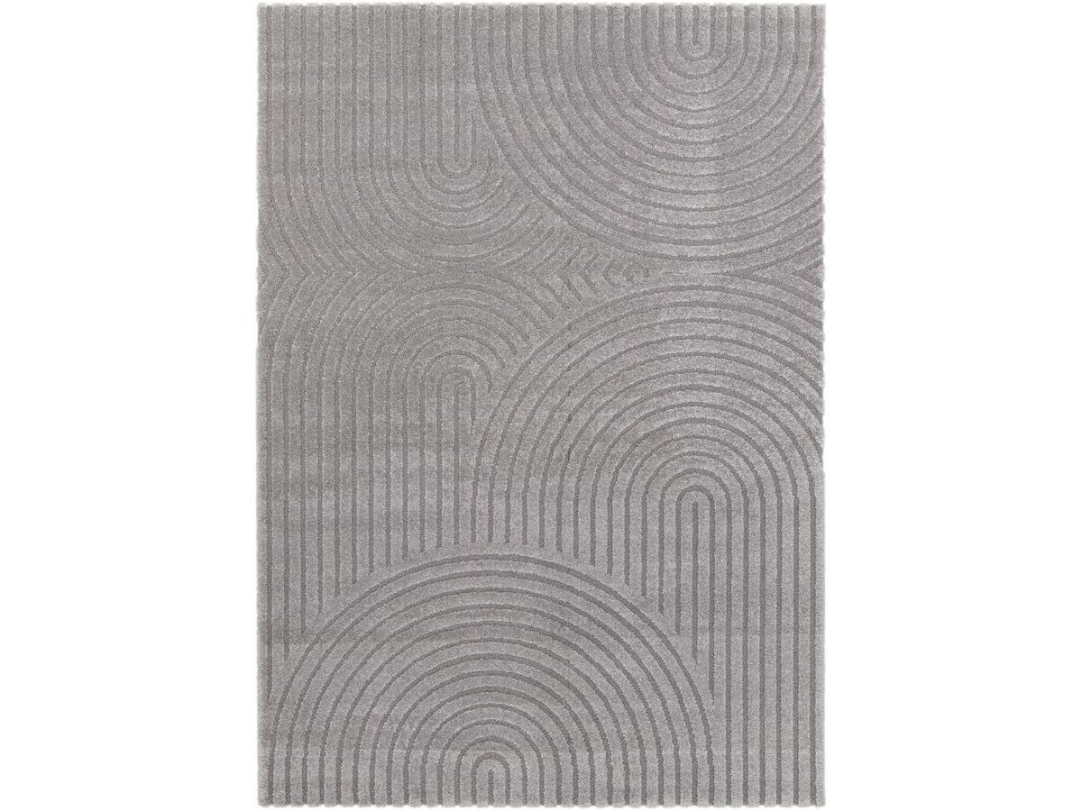 Laagpolig tapijt HERVE abstract patroon - Grijs