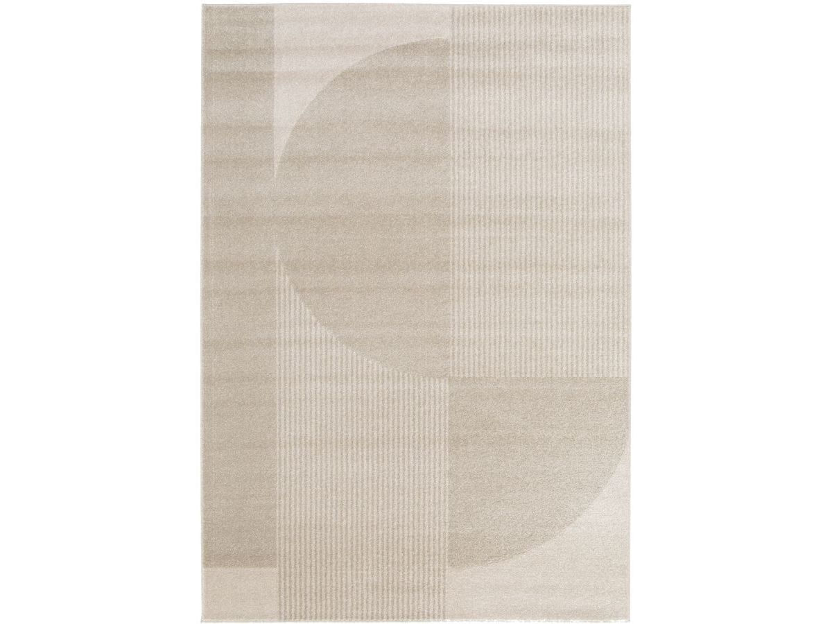Kortharig tapijt IRENA abstract motief - Beige