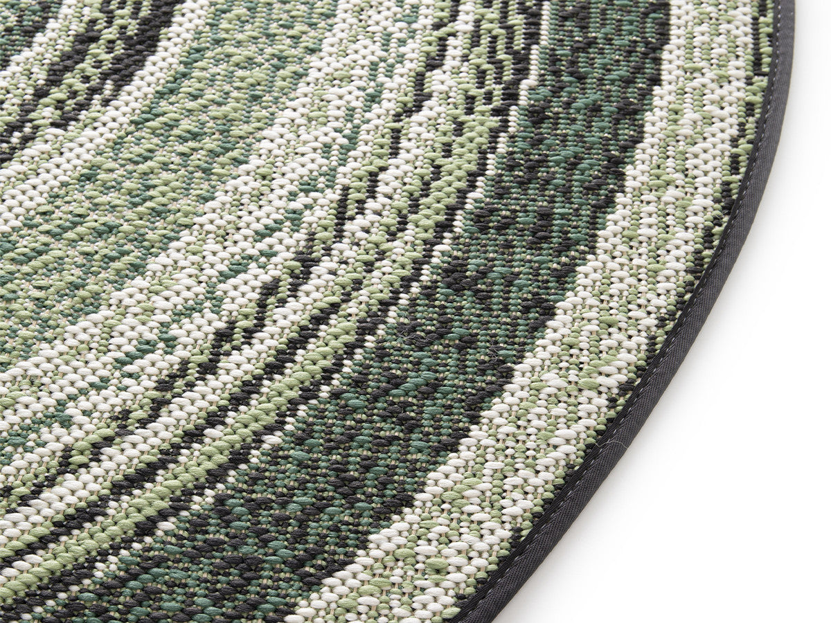 Laagpolig tapijt IVY vintage motief - Groen