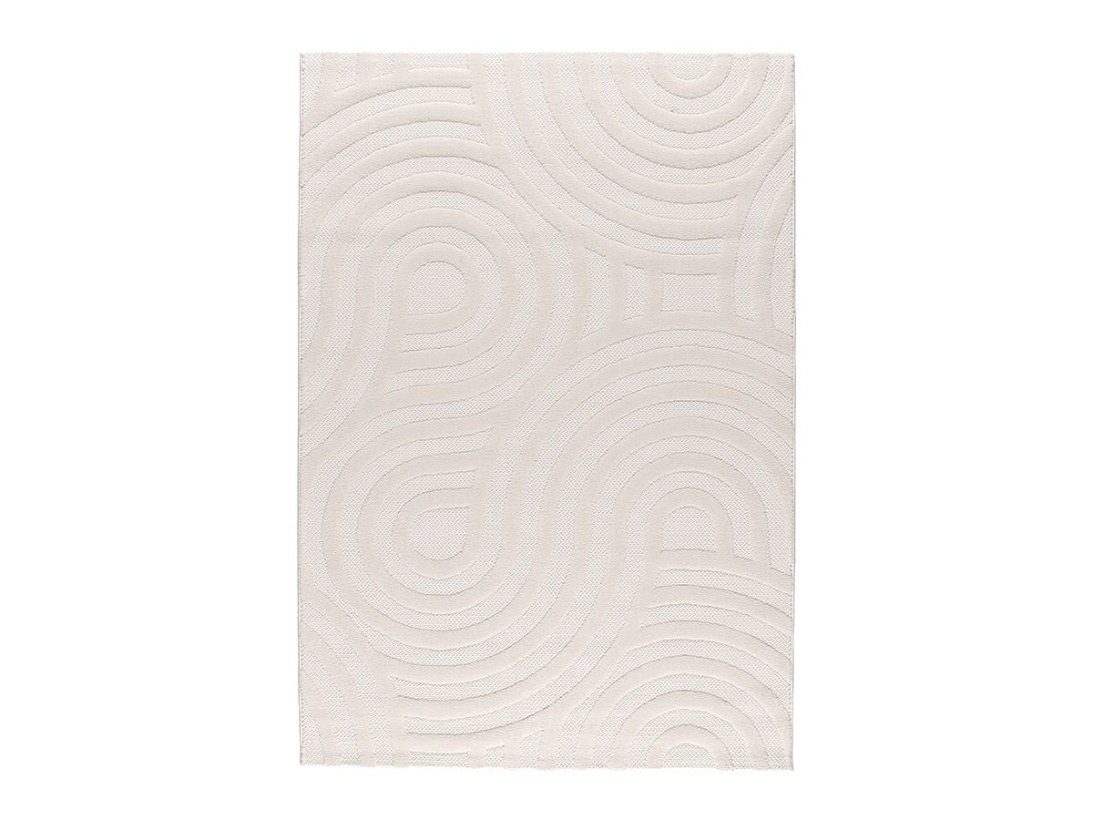 Laagpolig tapijt JOSIE abstract patroon - Beige