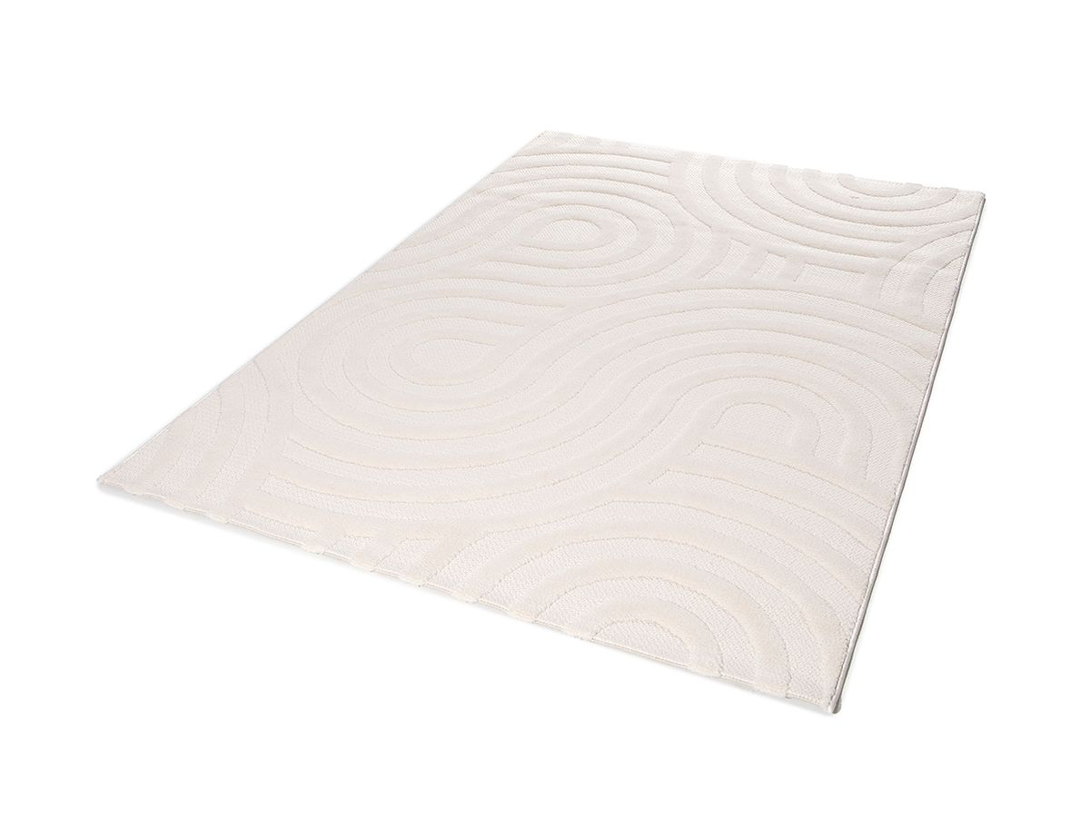 Laagpolig tapijt JOSIE abstract patroon - Beige