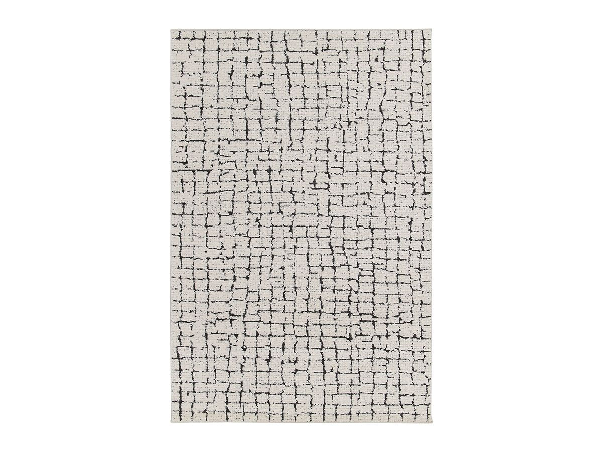 Kortharig tapijt NEBULIA abstract patroon - Beige