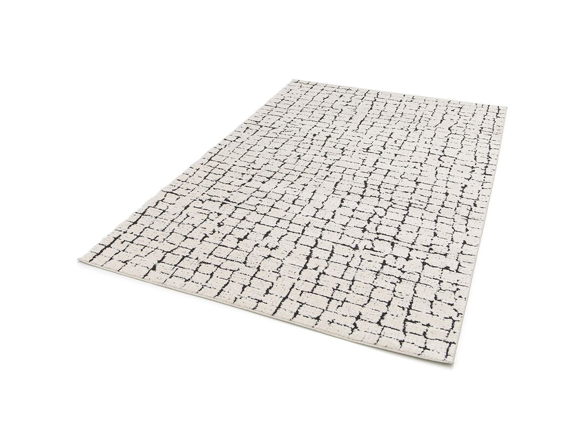 Kortharig tapijt NEBULIA abstract patroon - Beige