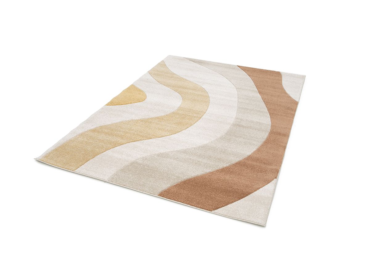 Laagpolig tapijt NOVA abstract patroon - Beige