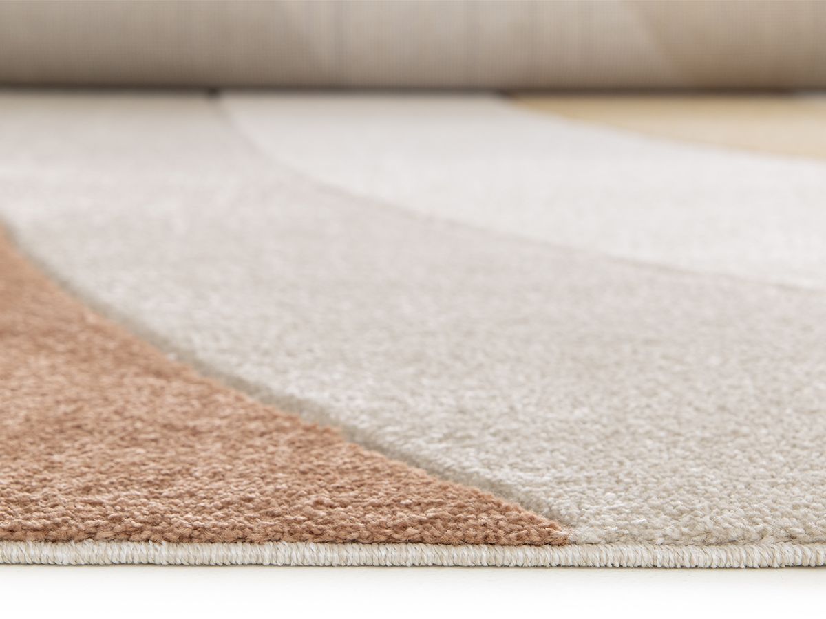 Laagpolig tapijt NOVA abstract patroon - Beige