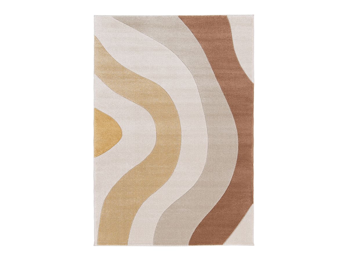Laagpolig tapijt NOVA abstract patroon - Beige