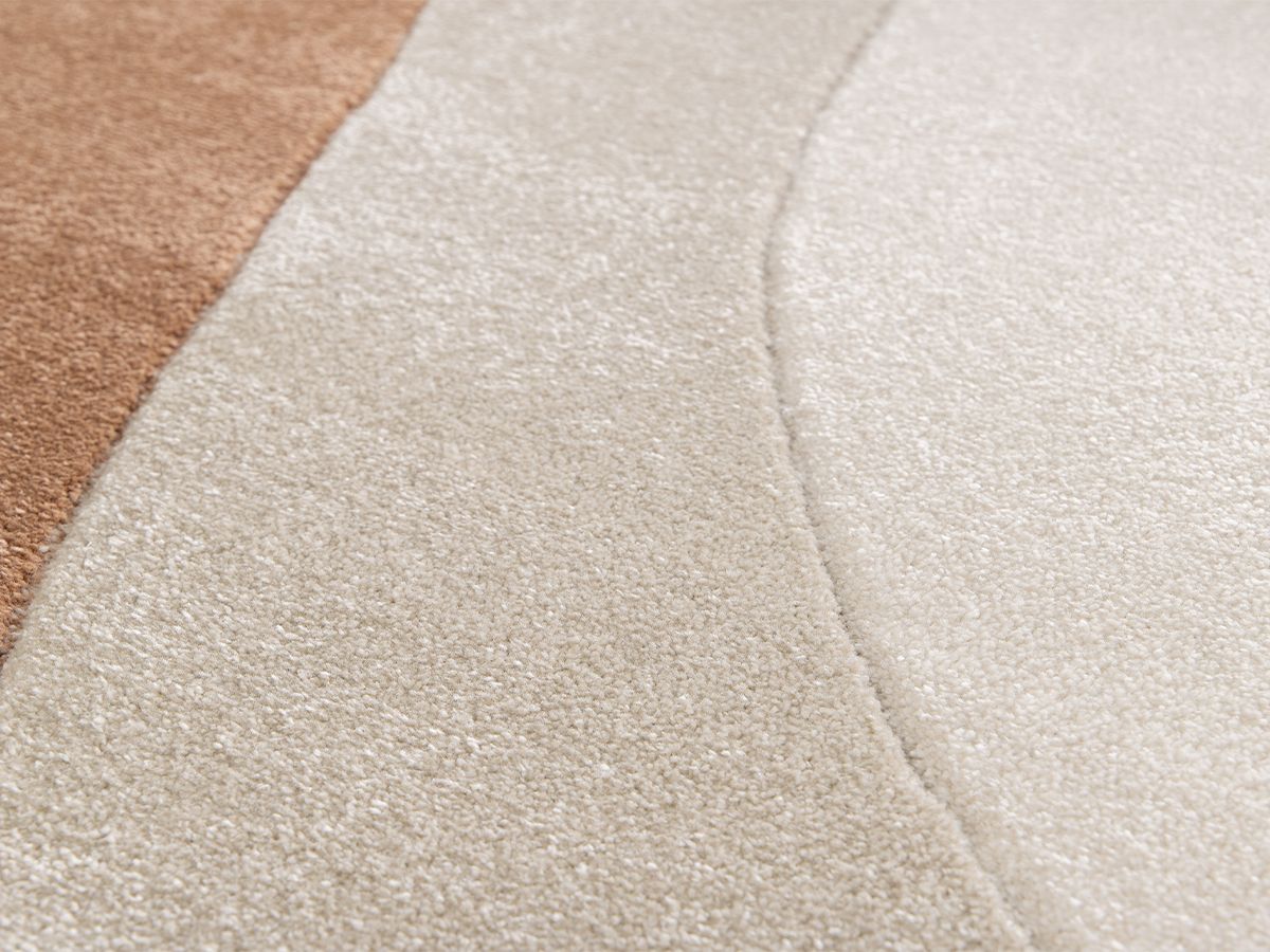 Laagpolig tapijt NOVA abstract patroon - Beige