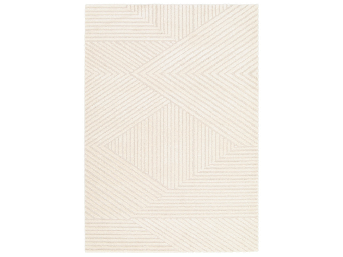 Kortpolig tapijt OLIVIER abstract patroon - Beige