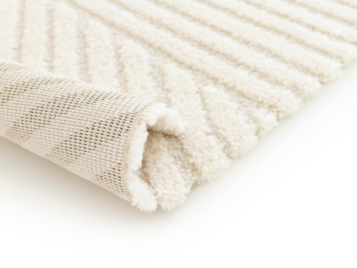 Kortpolig tapijt OLIVIER abstract patroon - Beige